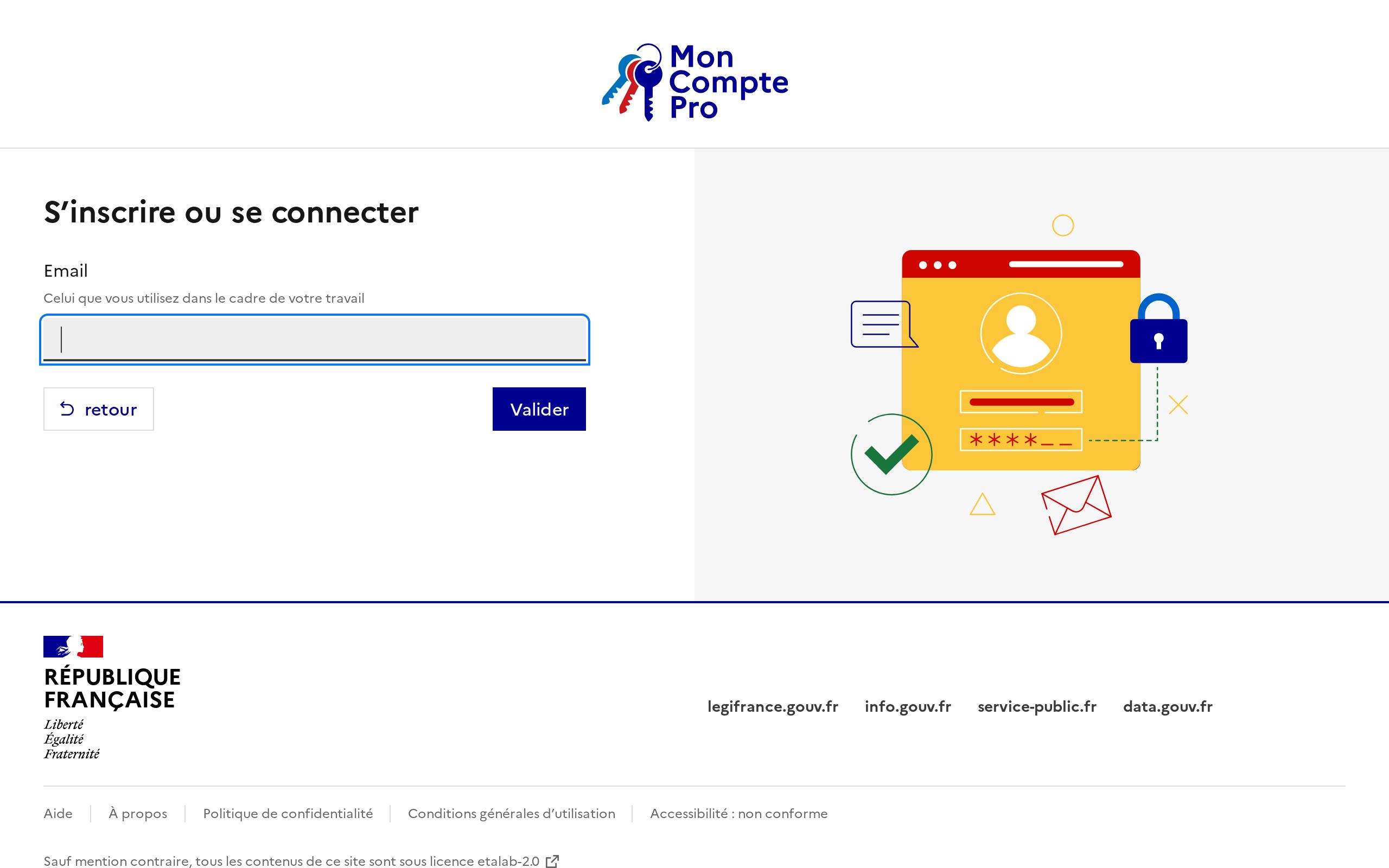 Copie d'écran de https://app.moncomptepro.beta.gouv.fr