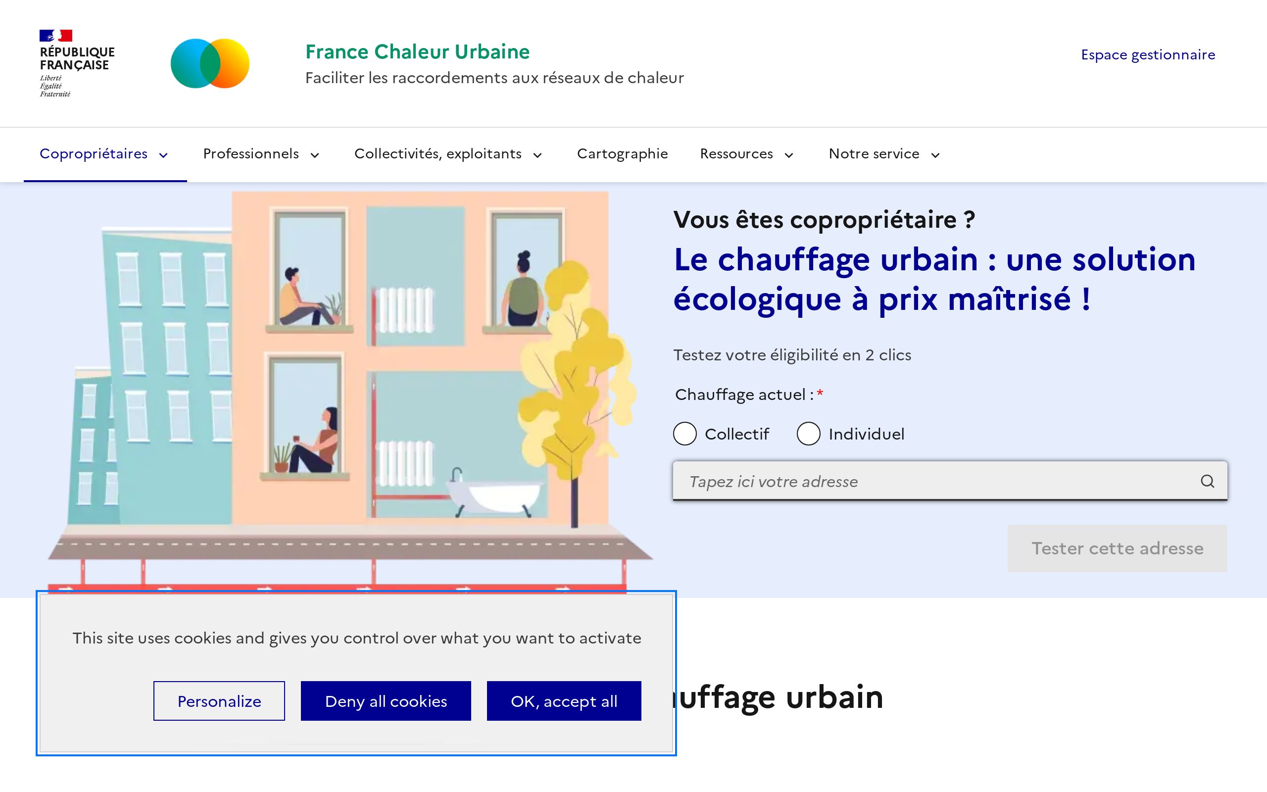 Copie d'écran de https://chauffage-urbain.beta.gouv.fr