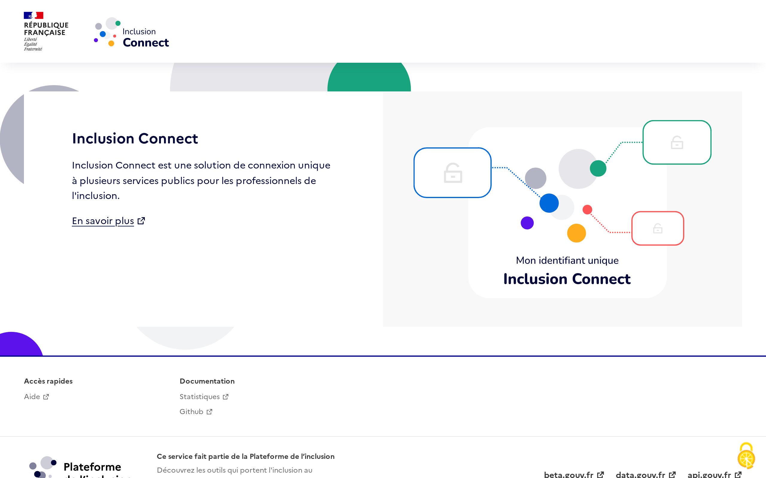 Copie d'écran de https://connect.inclusion.beta.gouv.fr