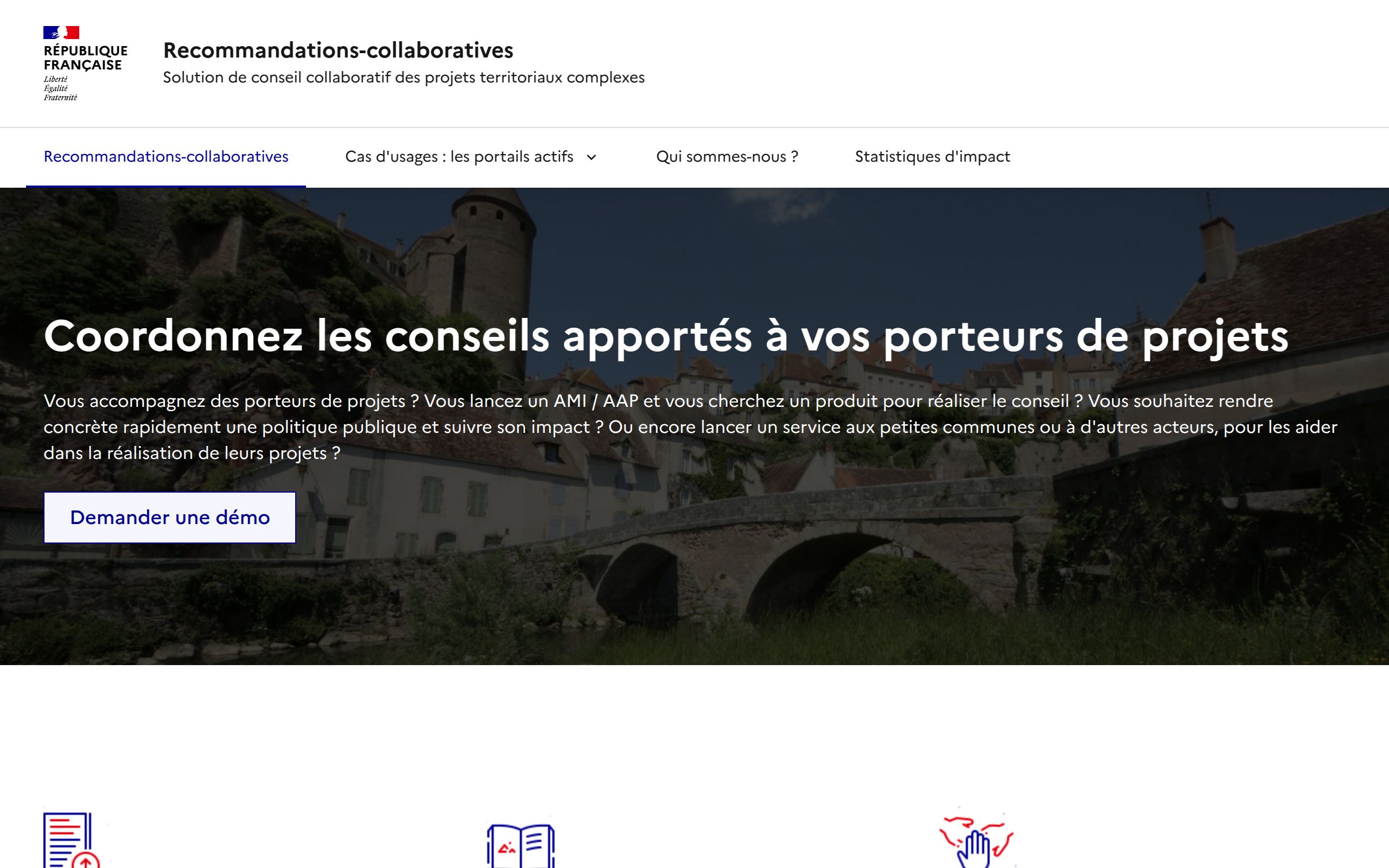 Copie d'écran de https://recommandations-collaboratives.beta.gouv.fr