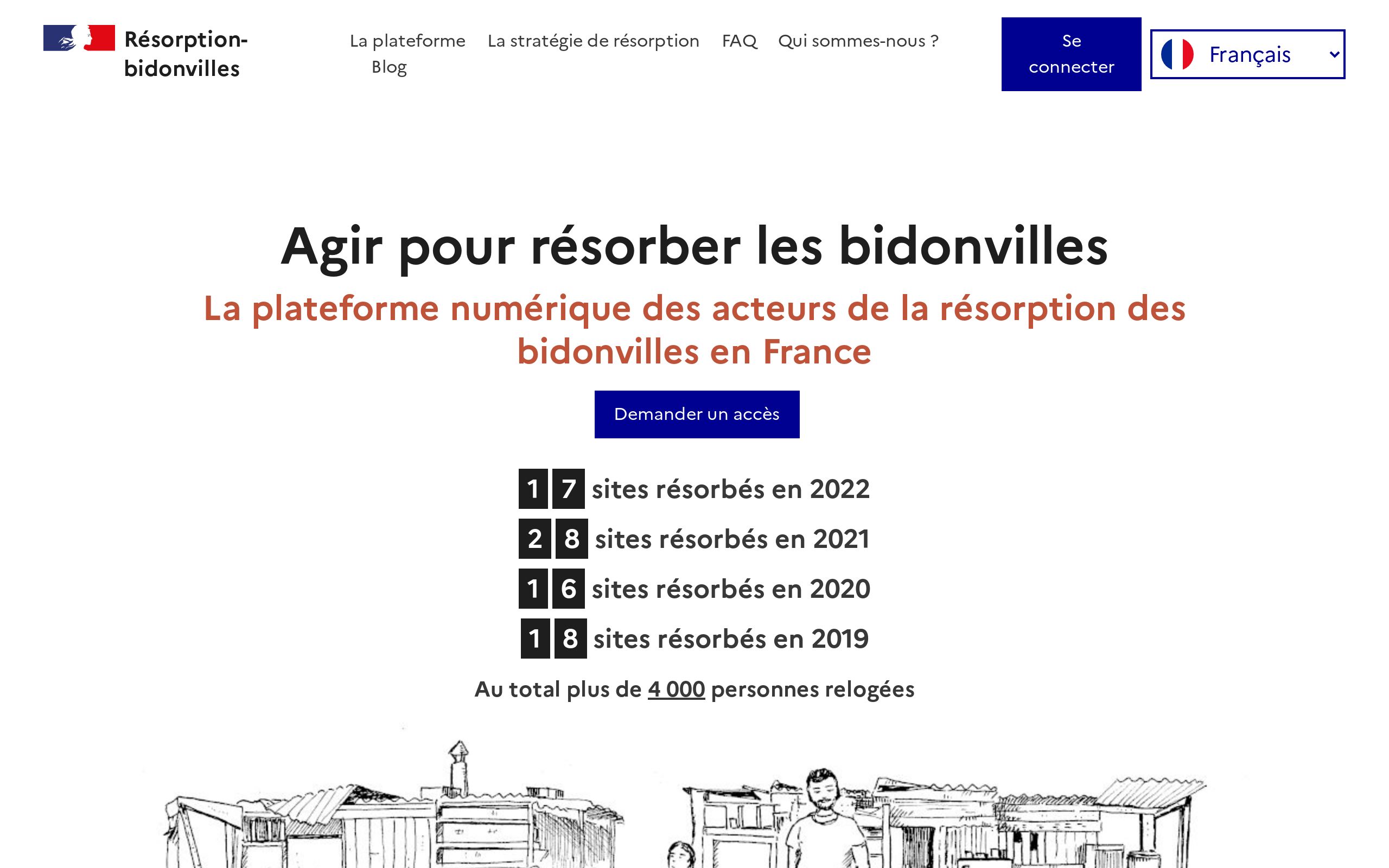 Copie d'écran de https://resorption-bidonvilles.beta.gouv.fr
